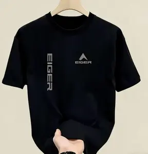 T-Shirt Kaos Distro Katun Lengan Pendek Hitam Silver Shirt Distro Premium Priadan Wanita Termurah  Baju Kaos Str Picture 100% Cotton Round Neck Loose Fit Tshirt 1231A50 Nyaman Tee Atasan Casual Dark Slim Soft Polos