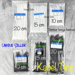 [Isi100] Kabel Ties Kabel Tis Hitam Putih 10 cm 10cm / Kabel Tis Ties 2.5 x 100 mm / Kabel Tis Ties 2,5 x 100 mm / Cable Ties Hitam Putih 10cm 10 cm / Kabel Tis Ties Hitam Putih 10cm 10 cm / Kabel Ties Tis 10 cm 10cm Hitam Putih