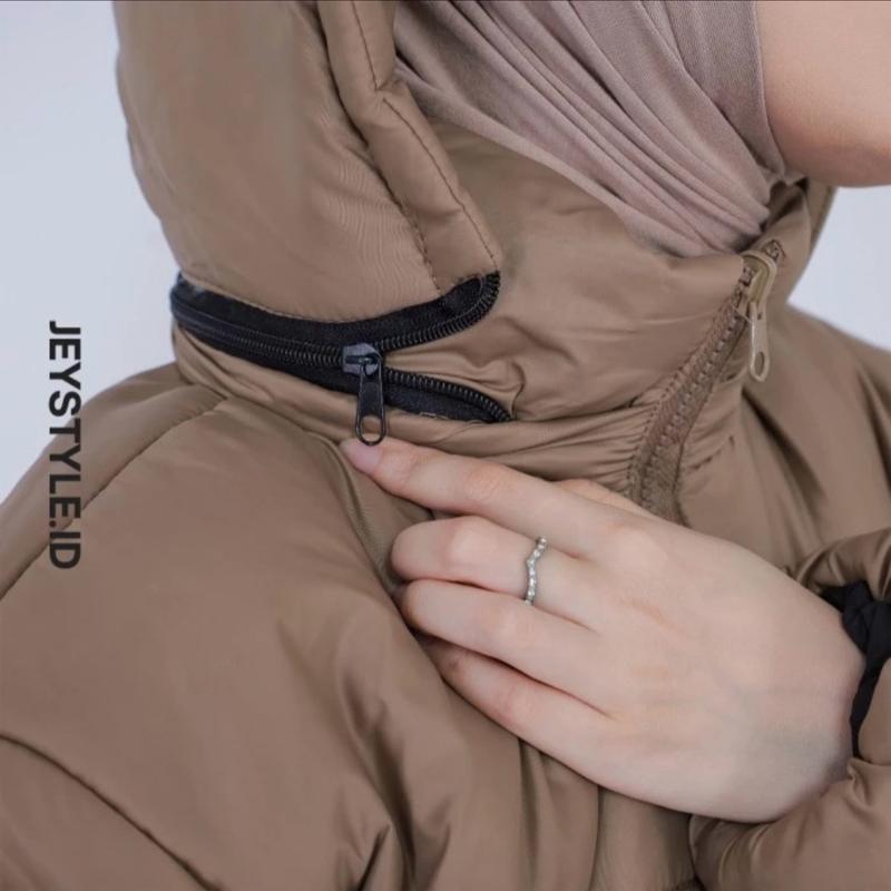 Jeystyle - Jaket Winter wanita / Jaket Winter Gelembung / Jaket puffer cewe fuji Tebal 4