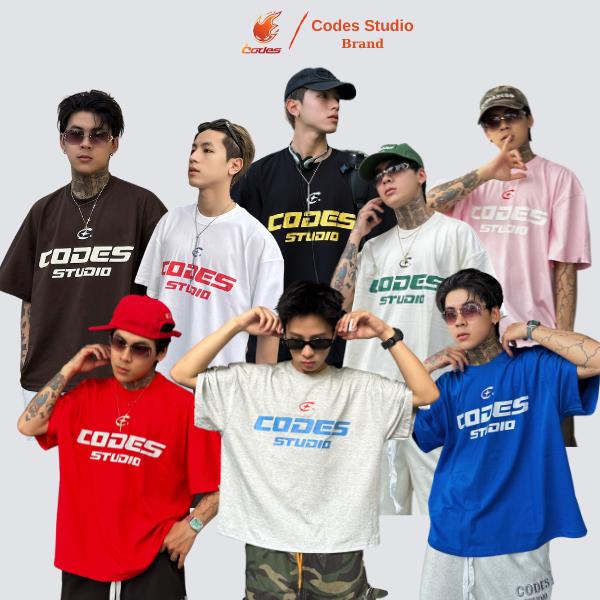[DEAL MỞ BÁN] Áo thun phông big boxy 250gsm in lụa cao cấp tee local brand from rộng bigsize tay ngắn cotton 2 chiều cặp đôi nam nữ siêu hack dáng Codes Studio