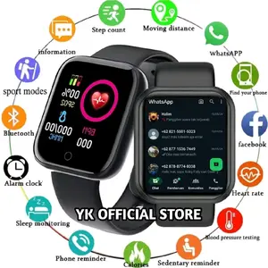 BEST SELLER..SMARTWATCH JAM HP ANDROID BISA NOTIF WATSAP TLFN SMS NO SIMCARD MEMORY jam tangan pintar 4G terbaru anti air notif WASAP SMS TLFN MUSIK KAMERA SUPORT y68 u9 u8 v8a10 i.SENSOR DETAK JANTUNG,PENGUKUR LANGKAH