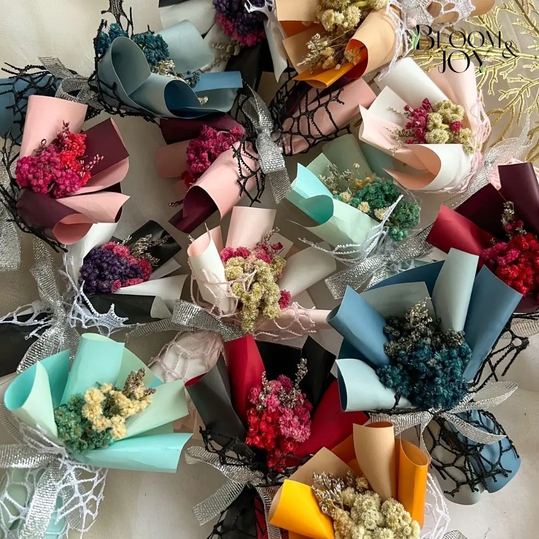 ready stock! BUKET MINI BUNGA KERING HIASAN HAMPERS BUKET MINI BUKET FRAME BUKET HAMPERS LEBARAN BUKET BUNGA Mini Bouquet Dried Flower | buket bunga edelweis kering