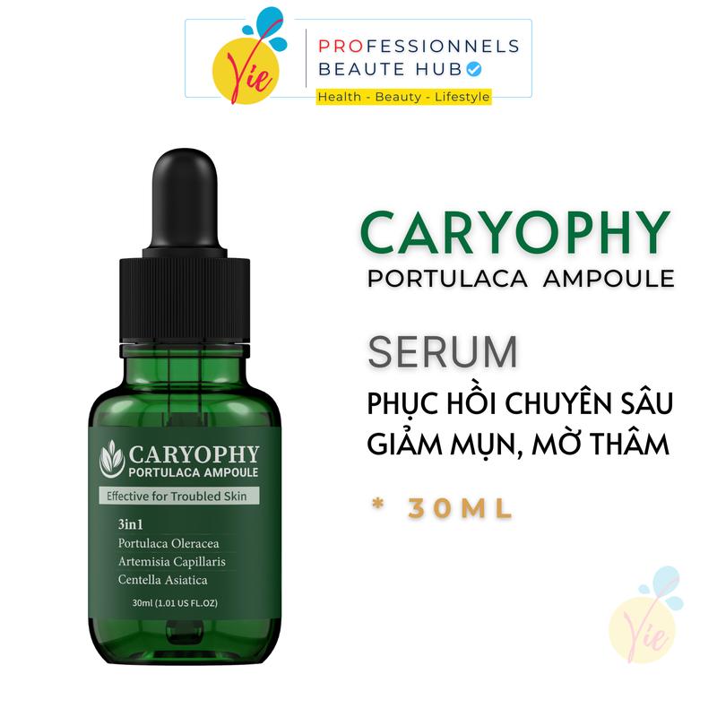  Serum Caryophy  Portulaca Ampoule Tinh Chất Phục Hồi Chuyên Sâu Giảm Mụn Mờ Thâm 30ml 