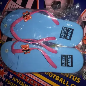 Sandal Jepit Wanita Sendal Motif Variasi Bear Kekinian Cewek Karet Jelly