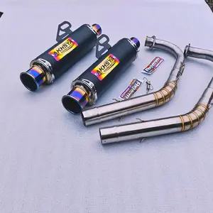 knalpot SALEMBA BLACK DOFT CEKLIS ORIGINAL AKHSYA RACING INLET 38 MM AEROX NMAX VARIO BEAT SCOPY MIO PCX FINO DLL