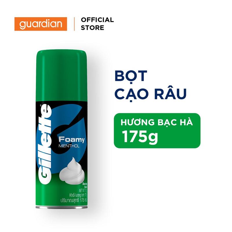  Bọt cạo râu Gillette Foamy Hương Bạc Hà 175g | Guardian Store 