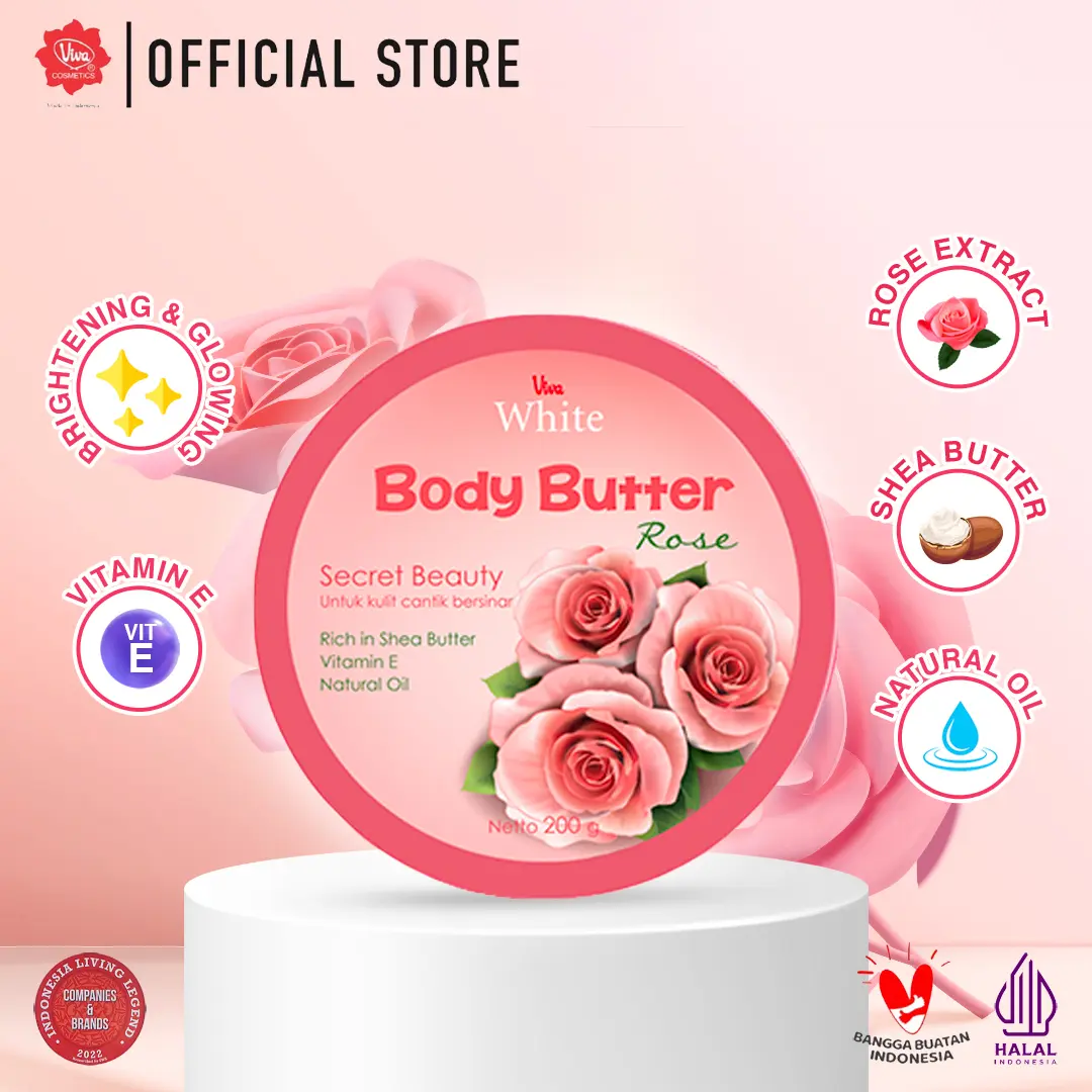 Viva White Body Butter Cream 200gr