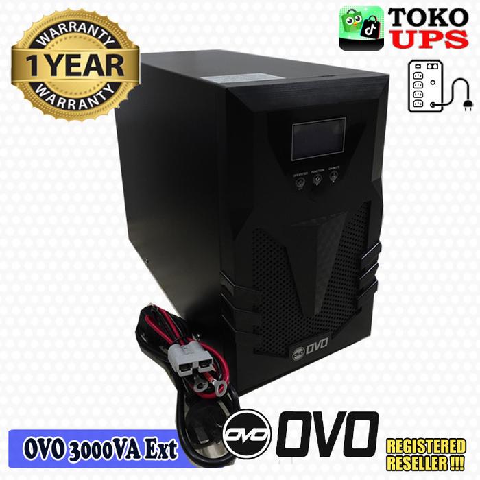 Gambar UPS OVO 3000VA EXTERNAL BATTERY 96V LCD 3KVA 2400W - Bubble dari TokoUPS Kota Administrasi Jakarta Pusat Tokopedia