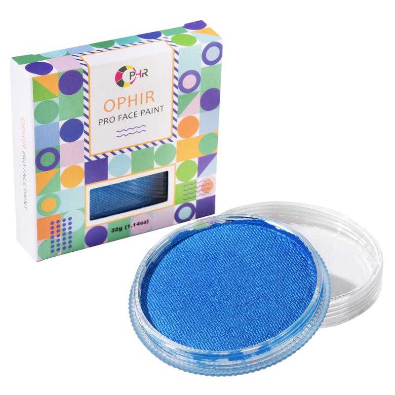 Product Introduction of OPHIR Face Painting-30g Face Paints Body Paint Pearly Color Pigments for Halloween Makeup Makeover Costume Tactical Facepainting Supplies for Adults & Kids, Water Base, Easy to Clean (Silver) 9