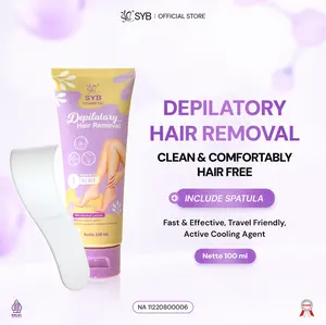 Depilatory Hair Removal 100ml - Krim Waxing Penghilang Bulu