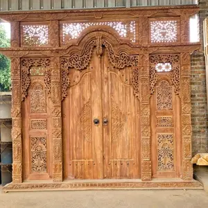 Gebyok Ukir Kayu Jati Klasik Jepara - Gebyok Pendopo Arum Furniture Pintu Dipan (GBY-JTI-PARANG04)