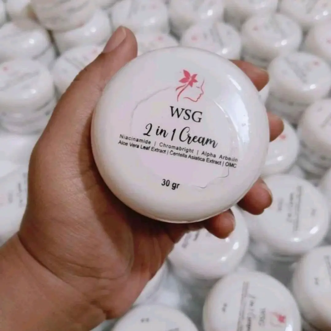 krim wsg 2in1 skincare krim pemutih white skin glow skiencare 30gram