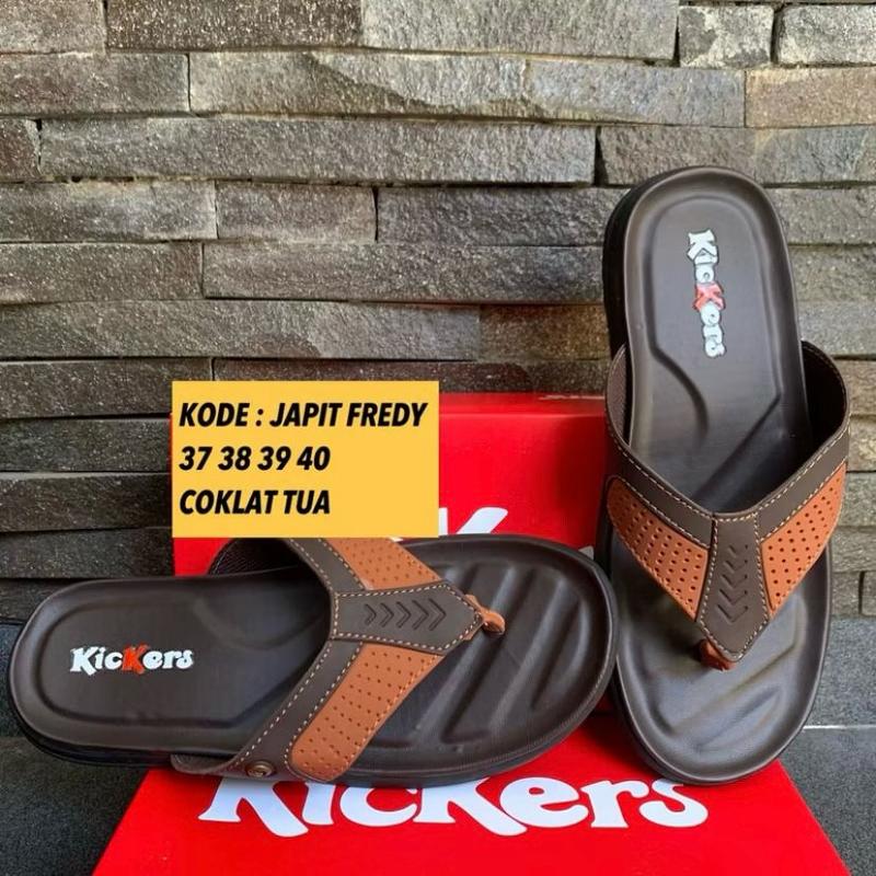 SANDAL PRIA SLOP KONDANGAN ORIGINAL KULIT ELEGAN FREDY 3