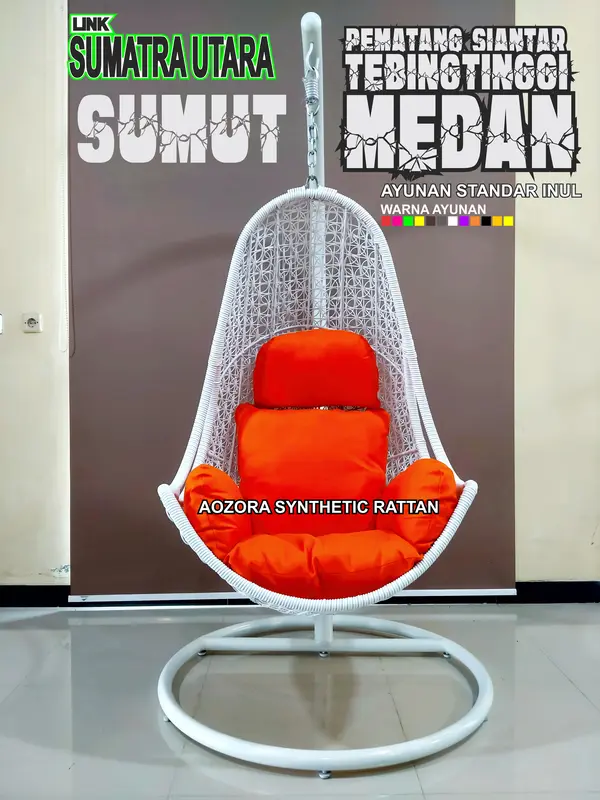 SUMUT MEDAN BINJAI DELISERDANG Ayunan Gantung Rotan Sintetis All TYPE STD and JUMBO 2