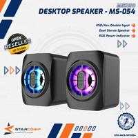 Gambar Mikuso MS-054 Desktop Speaker || Speaker RGB Dual Stereo dari Starcomp Semarang Kota Semarang 1 Tokopedia
