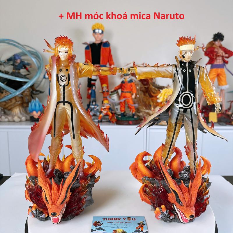 Mô Hình Naruto và Minato Vĩ Thú 31cm siêu nét trong phim Naruto Ongchumohinh MH655 Toy Đồ chơi Mô Hình