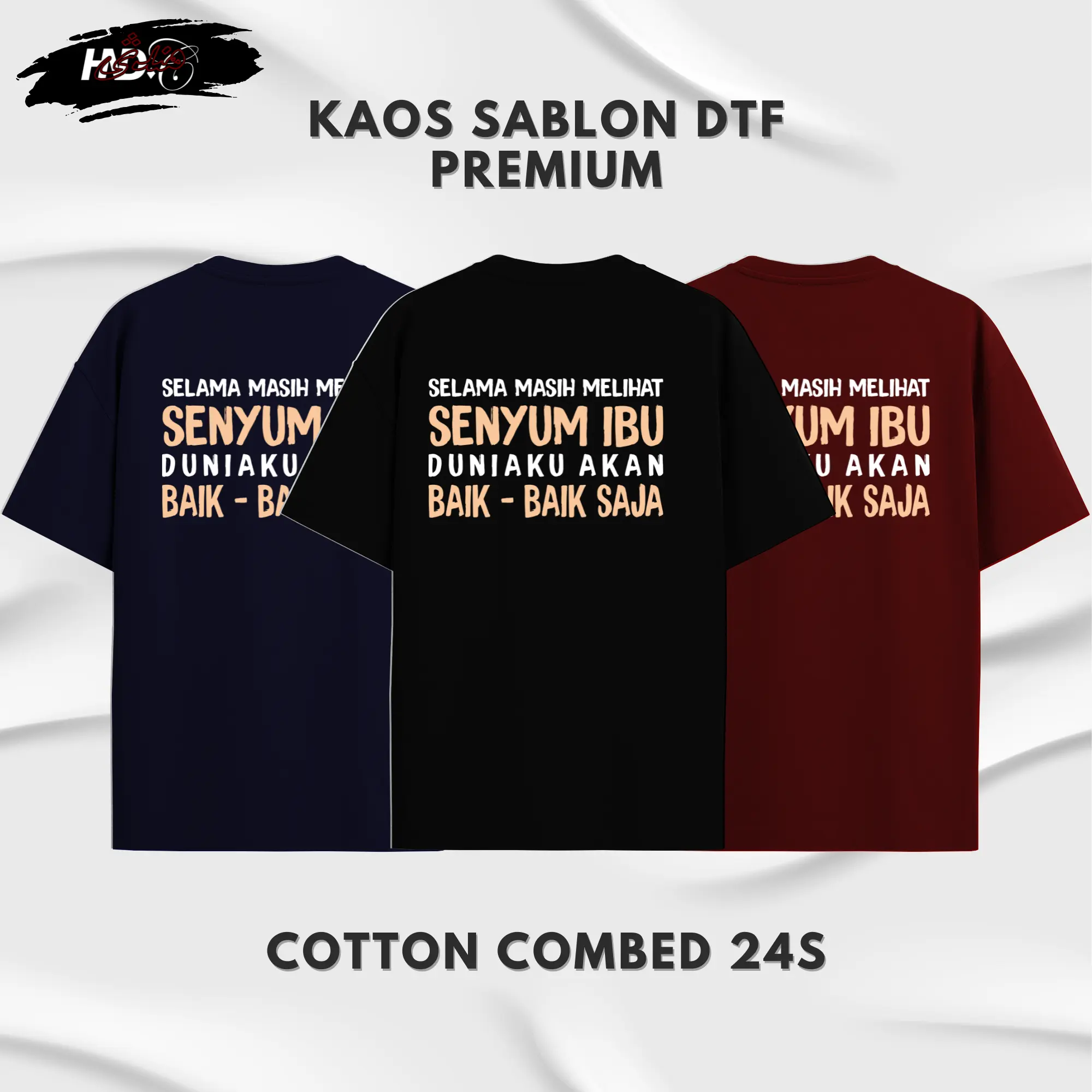 Kaos Pria Lengan Pendek Lengan Panjang | Mom is Everything | T-shirt Premium Cotton Combed 24s