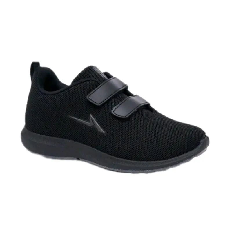 ANDO SEPATU ANAK SEKOLAH SEPATU HITAM PUTIH HITAM POLOS SEPATU PEREKAT PRIA WANITA MURAH Fashion 1