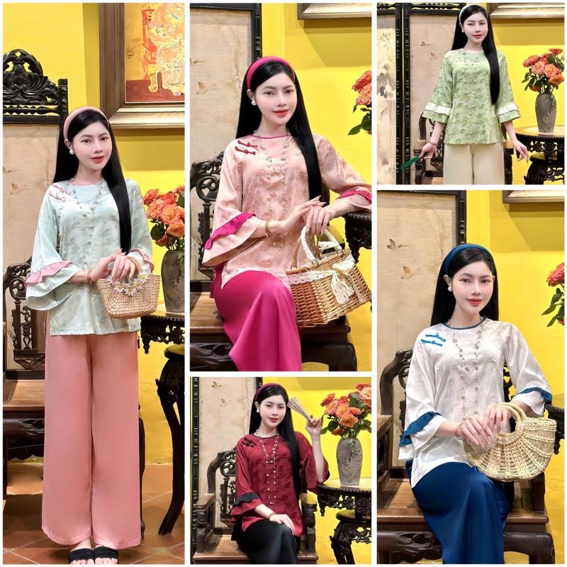 Sương Thu-Pháp Phục Việt Ngọc Minh Châu/Bộ quần áo đi chùa Nữ