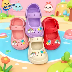 Sandal Anak Perempuan Lentur Nyaman Diskon Size 20-25 Sandal Karet EVA Elastis Nyaman Dipakai COD