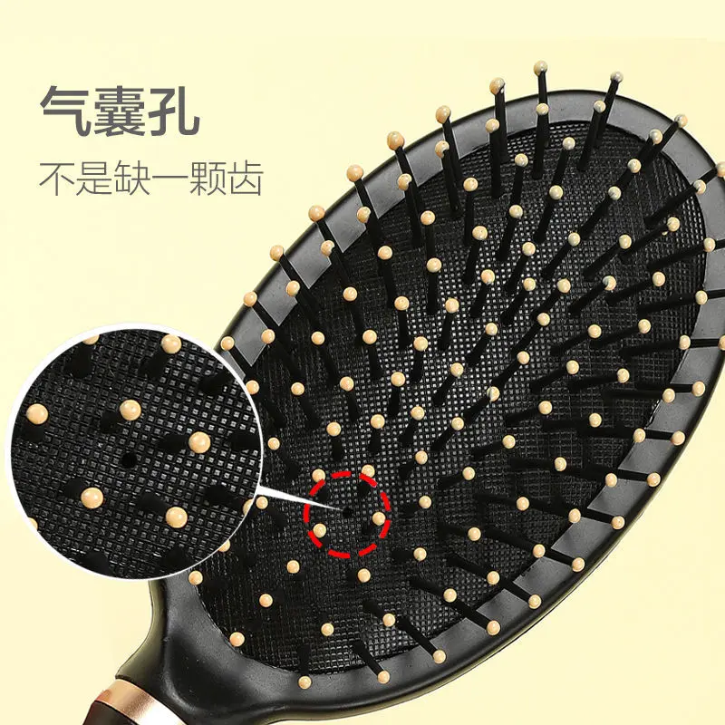 Lược Uốn Tóc, Tại Nhà, Dành Cho Nam Và Nữ, Đệm Khí, Lược Mát Xa Túi Khí, Lược Thông Hơi, Có Khóa Bên Trong, Lược Con Lăn Hình Trụ, Thích Hợp Để Tạo Kiểu Tóc 2