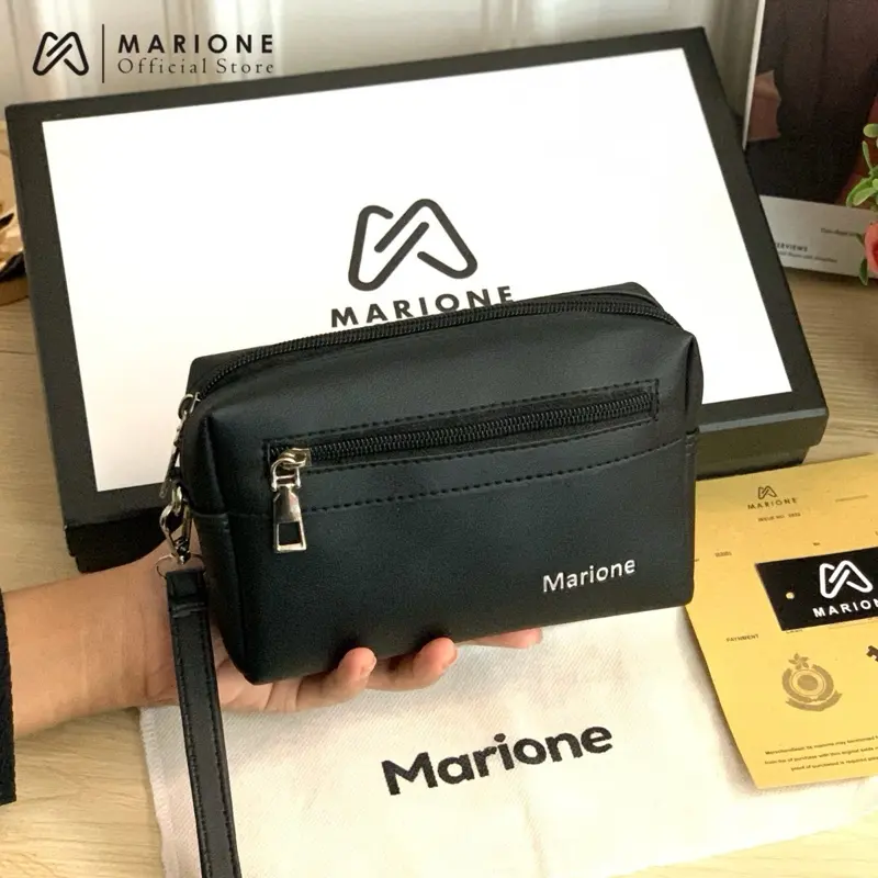 Dompet Marione-QUEENY hpo multifungsi serbaguna dompet wanita pria kas Hp dll Kulit