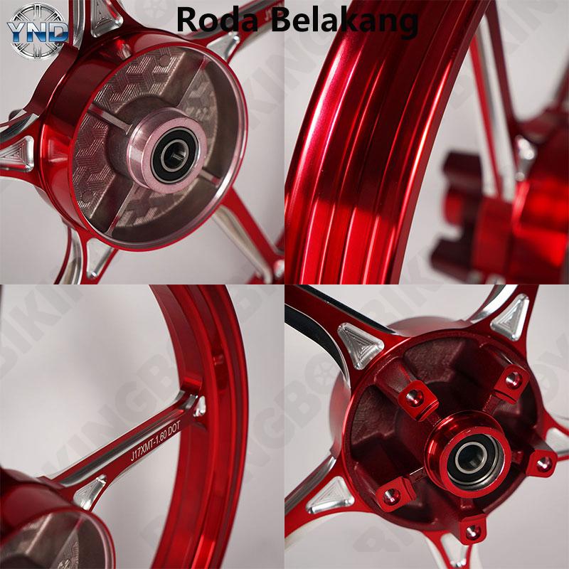 Velg Racing Rims Ring 17 CNC 1.6x17 Plug & Play - 1 Set Siap Pakai untuk Yamaha MX King 150 | 4 Hole Depan & 5 Hole Belakang,BIKINGBOY Velg Racing Rims Ring 17 CNC 1.6x17 Plug & Play - 1 Set Siap Pakai untuk Yamaha MX King 150 | 4 Hole Depan & 5 Hole Belakang,BIKINGBOY