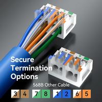 Gambar Vention B04-H Konektor RJ45 Cat7 Network Panel Adapter - 1 pcs dari Vention Authorized Store Kota Administrasi Jakarta Barat 3 Tokopedia
