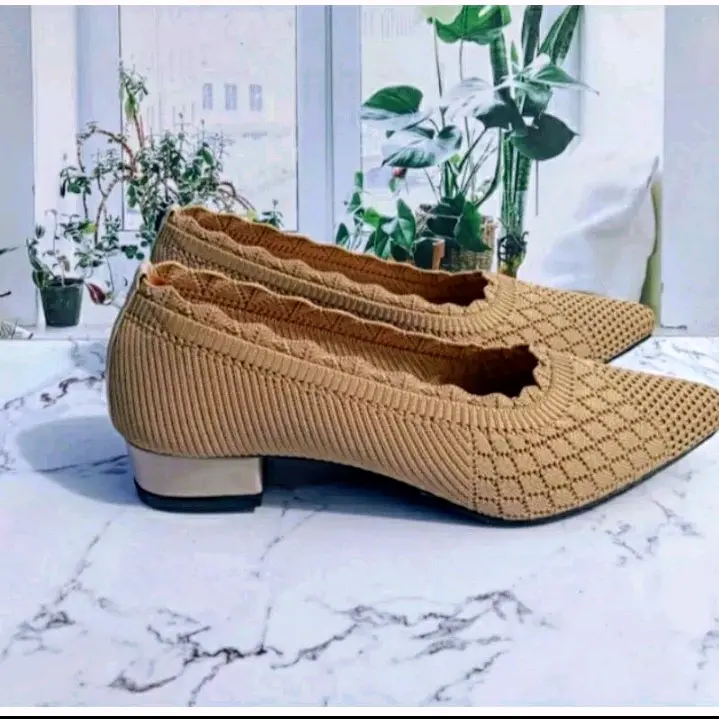 Sepatu balet rajut import wanita sol karet anti slip Nyaman Anti Air Uniseks Shoes