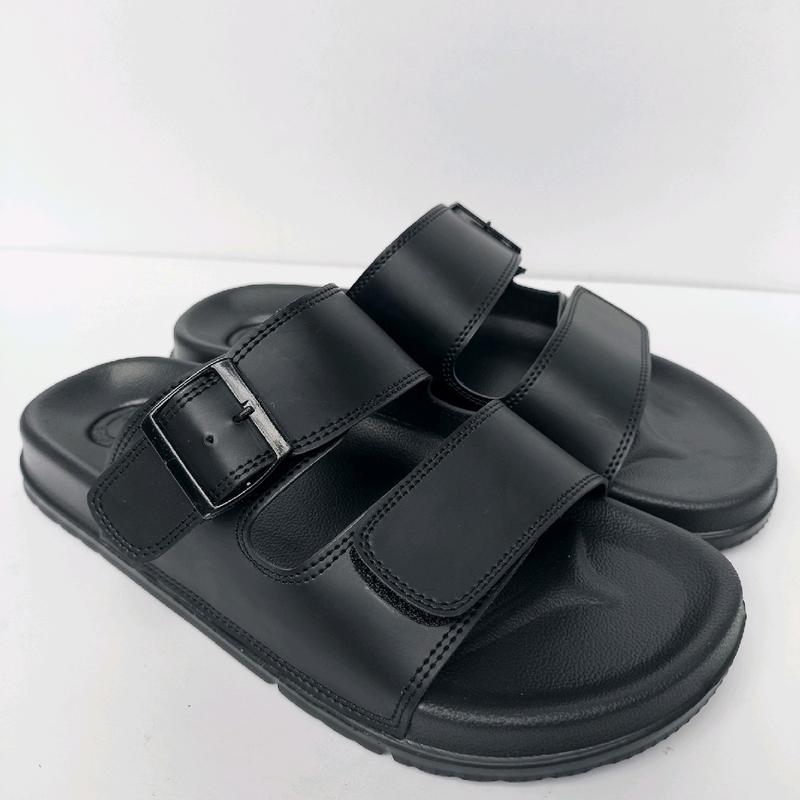 Sandal Kulit Pria Wolfer Anti Slip (Ringan )Kasual Gaya Trendy 2