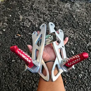 FOOTSTEP BELAKANG NON JOMBLO FIZR FIZ R + STEP THAILAND DUDUKAN MODEL BPRO RX SILVER MERAH
