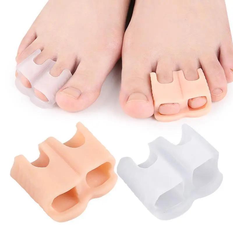 1 cặp silicone hallux bộ bảo vệ chỉnh hình valgus ngón chân mềm dẻo bộ điều…