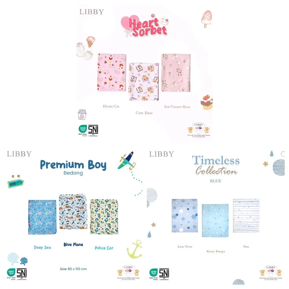 Libby Bedong Libby Isi 4 PCS 110 cm x 90 cm