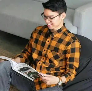 KEMEJA FLANEL OVERSIZE PRIA WANITA DISTRO LENGAN PANJANG BAGUS ACARA FORMAL DAN CASUAL