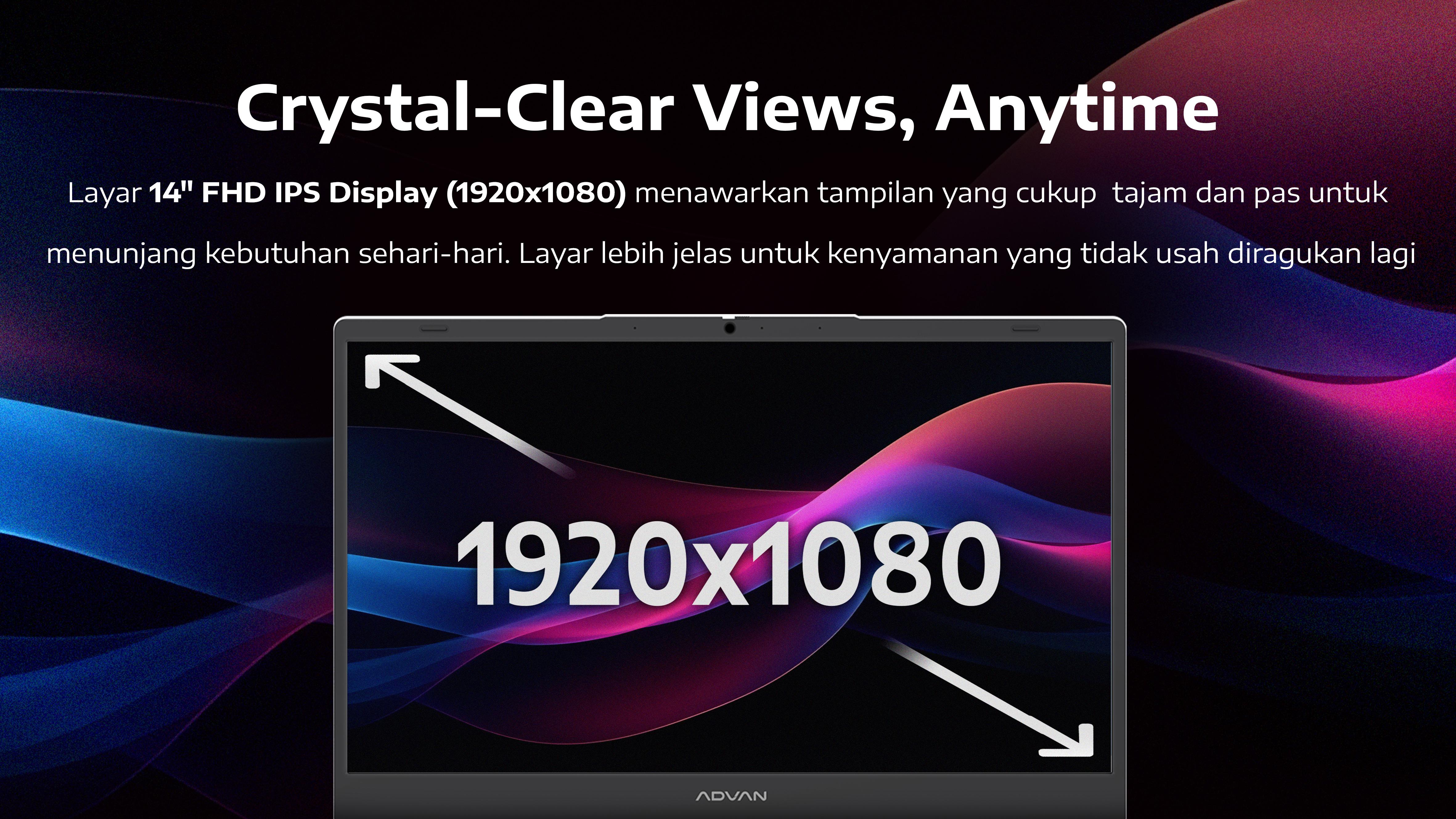 [Exclusive KING KEVIN] ADVAN Soulmate X 14” IPS FHD AMD 3020e 4GB/128GB Free Windows 11 Original Laptop Notebook Upgradeable