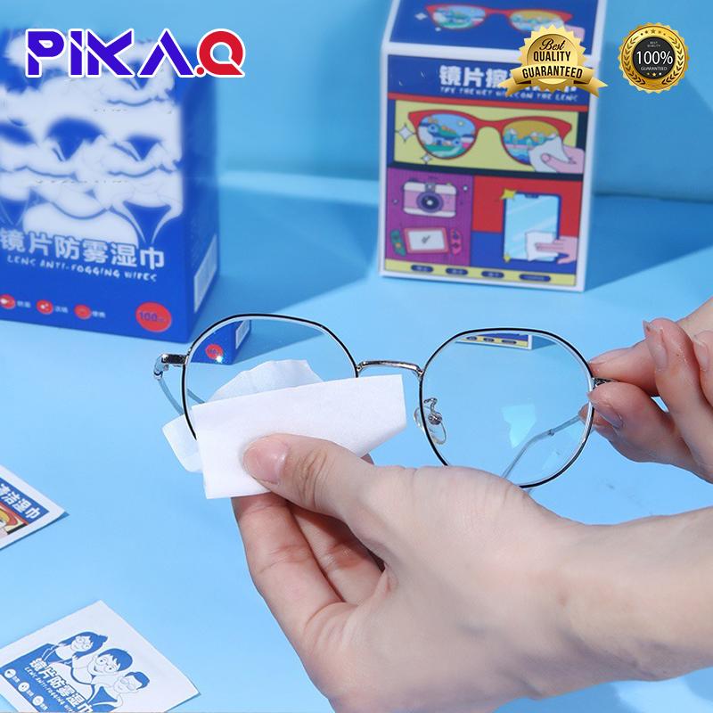 Khăn lau Kính chống sương mù, 100 cái, để làm sạch màn hình điện thoại, loại bỏ dầu và bụi, không để lại dấu vết, khô nhanh, đệm làm sạch dùng một lần 2