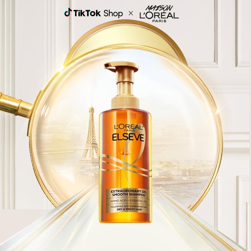 Dầu gội dưỡng tóc suôn mượt tóc cao cấp L'Oreal Paris Extraordinary Oil Smooth 440ml