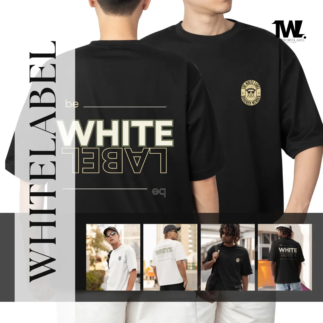 300GSM Premium Oversized BEWHITE Member T-shirt 100% Cotton Premium Quality TheWhiteLabel