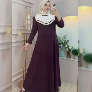 Aisyah Dress Gamis Lebaran Gamis Muslim Mewah Elegan