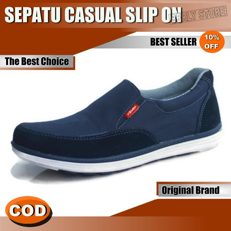 SEPATU SLIP ON PRIA J 29 / SEPATU COWOK / SEPATU KERJA PRIA / SEPATU CASUAL 3