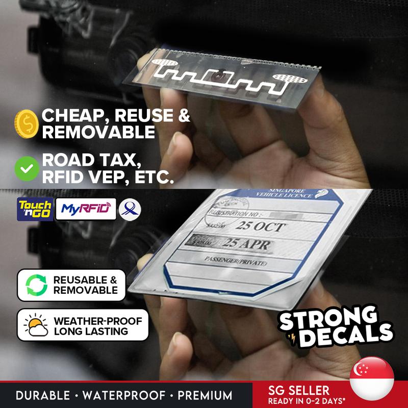 [SG Ready Stock] VEP RFID Touch&Go Reusable Removable Static - TikTok ...