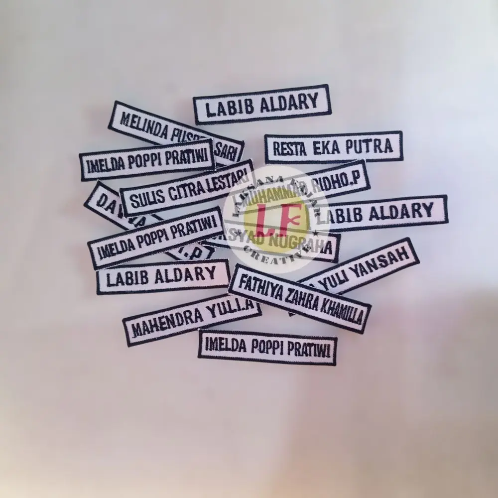 bordir papan nama sekolah custom