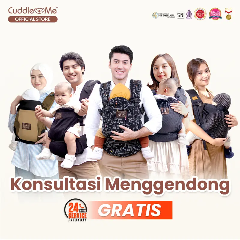Gendongan Bayi - CUDDLEME Levana Air Carrier Gendongan Kanguru SSC M Shape Adjustable 7