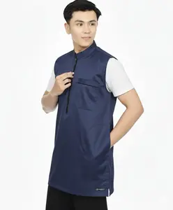 Rompi Sholat Pria Rosal Baju Muslim Koko Matt Toyobo Royal Delux Halus Adem Anti Kusut Size M-XXL Katun Premium 3 Kantong Elegan Nyaman Tampilan Sopan dan Elegan