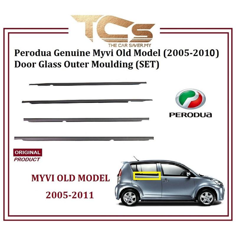 Perodua Genuine Myvi Old Model (2005-2010) Door Glass Outer Moulding ...