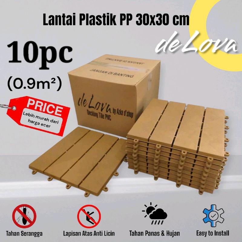 Bundle box 10pcs/15pcs decking tile 30cmx30cm bongkar pasang - Shop ...