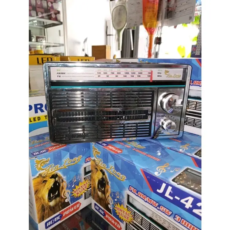 radio jadul berkualitas tinggi/radio batre A1 dan ac/dc Adaptor 2