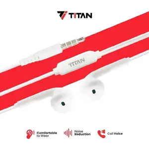 Titan HJ-11-J Wired Earphone Smart headset Jack-3,5Mm For Music&Call-White
