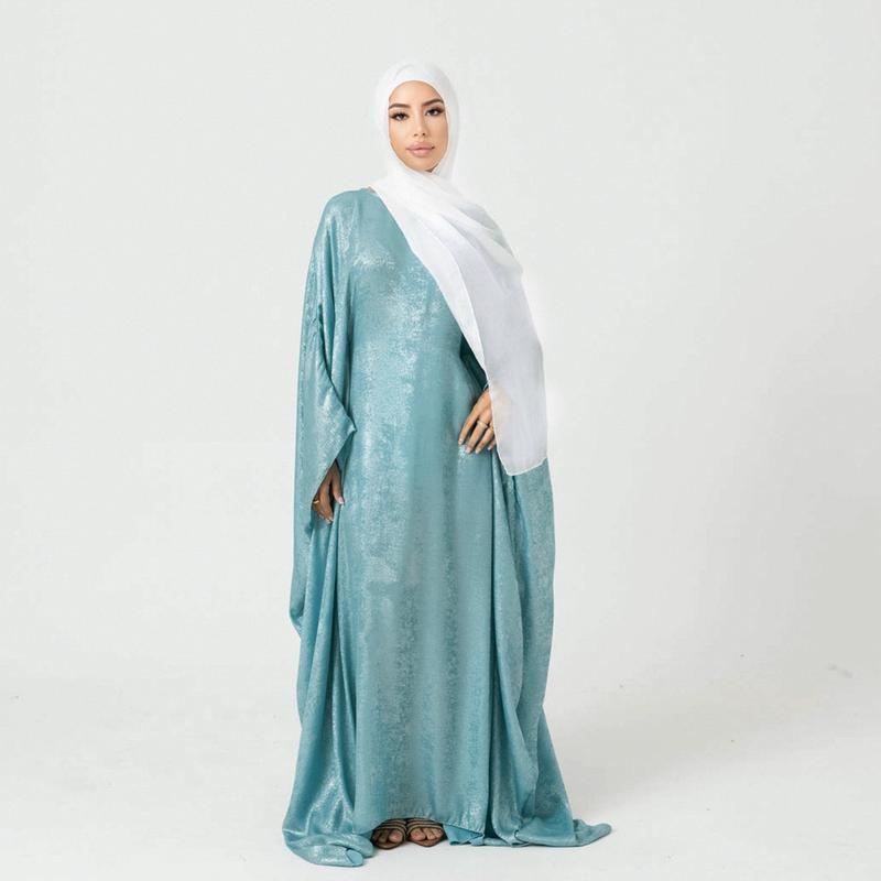 Product Introduction of Shimmer Butterfly abaya ,Batwing shinny abaya, Butterfly caftan Plus size elegant dress 18