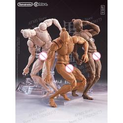 Romankey X COWL 1/12 Scale Male Action Figure Body - Pale Flexible